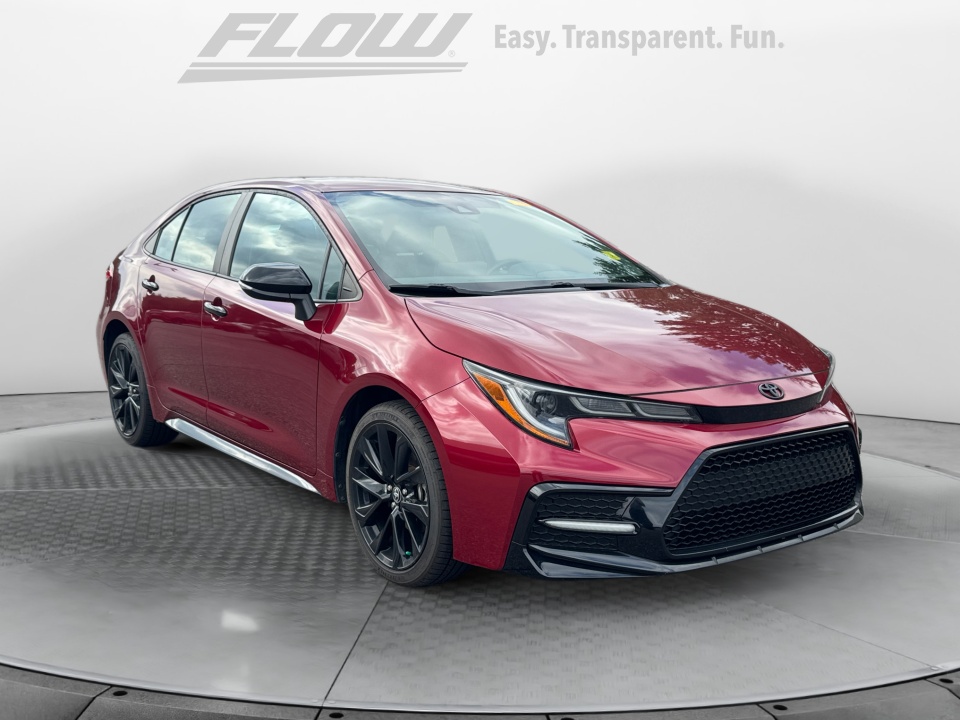 Red 2022 Toyota Corolla Sedan Front-Wheel Drive Automatic