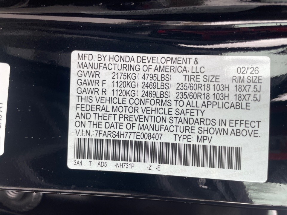 7FARS4H77TE008407 2026 Honda CR-V EX-L AWD