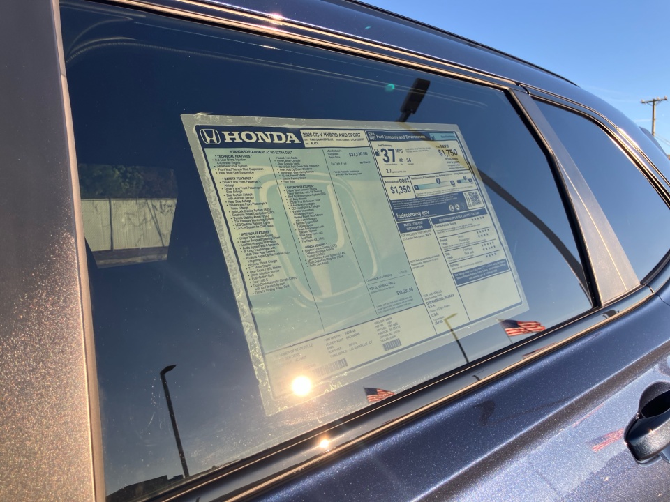 7FARS6H51TE063445 2026 Honda CR-V Hybrid AWD Sport