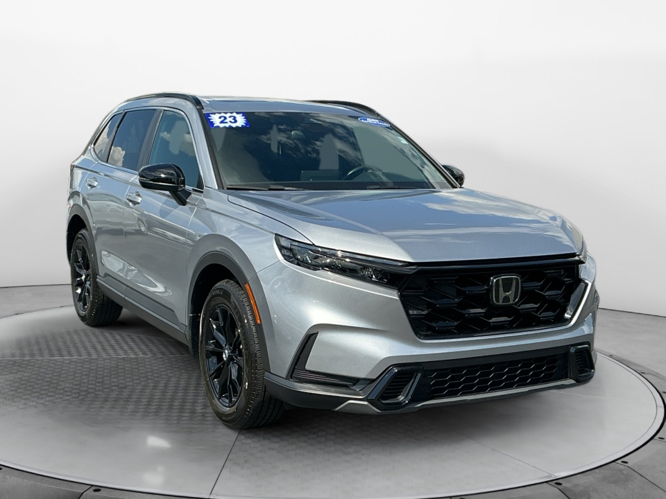 Silver 2023 Honda CR-V Hybrid Sport AWD SUV / Crossover All-Wheel Drive Automatic
