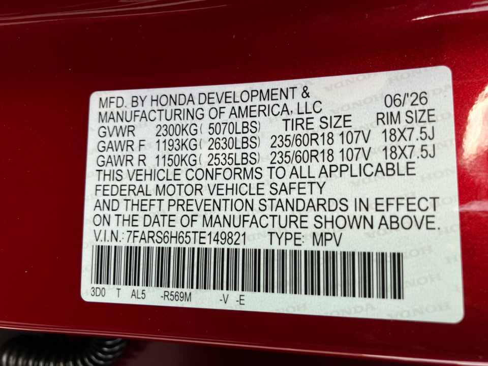 7FARS6H65TE149821 2026 Honda CR-V Hybrid TrailSport