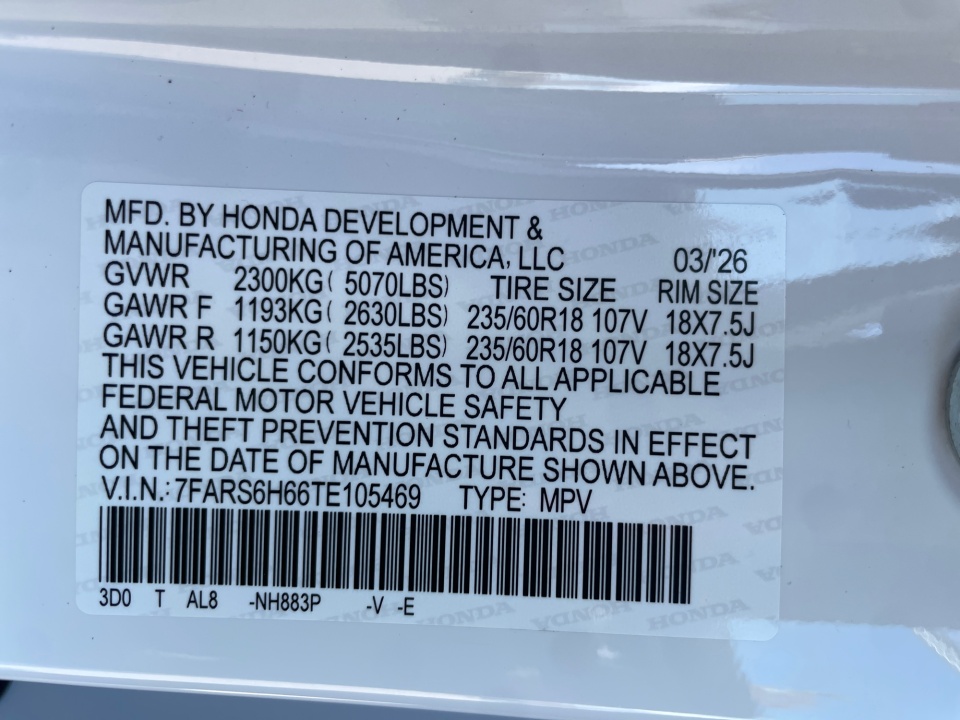 7FARS6H66TE105469 2026 Honda CR-V Hybrid AWD TrailSport