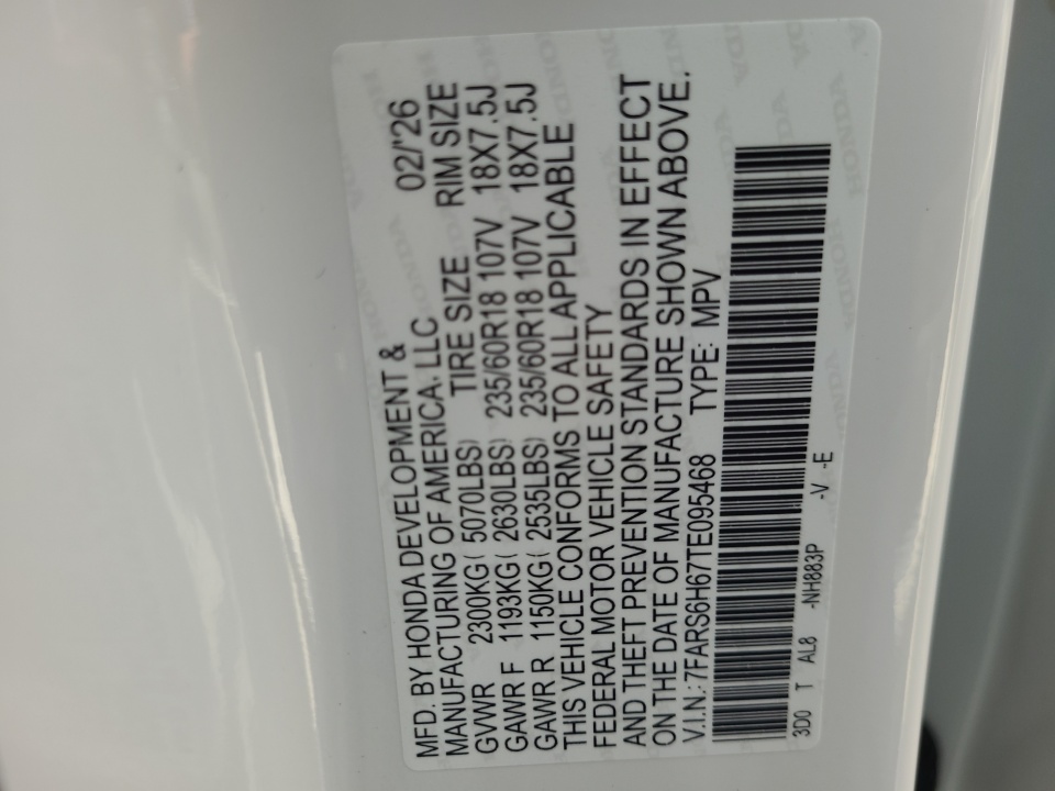 7FARS6H67TE095468 2026 Honda CR-V Hybrid AWD TrailSport