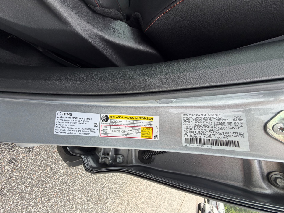 7FARS6H85TE114620 2026 Honda CR-V Hybrid Sport-L