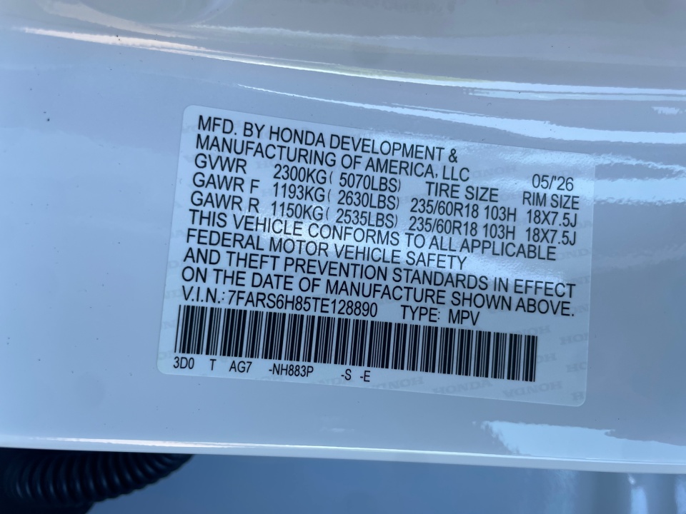 7FARS6H85TE128890 2026 Honda CR-V Hybrid AWD Sport-L