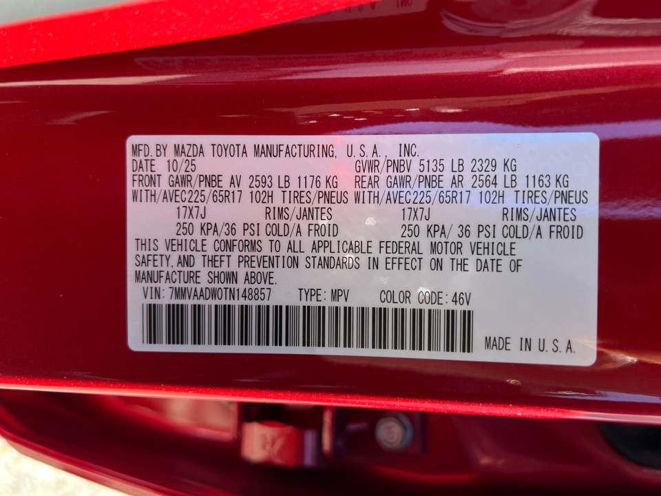 7MMVAADW0TN148857 2026 Mazda CX-50 Hybrid Premium