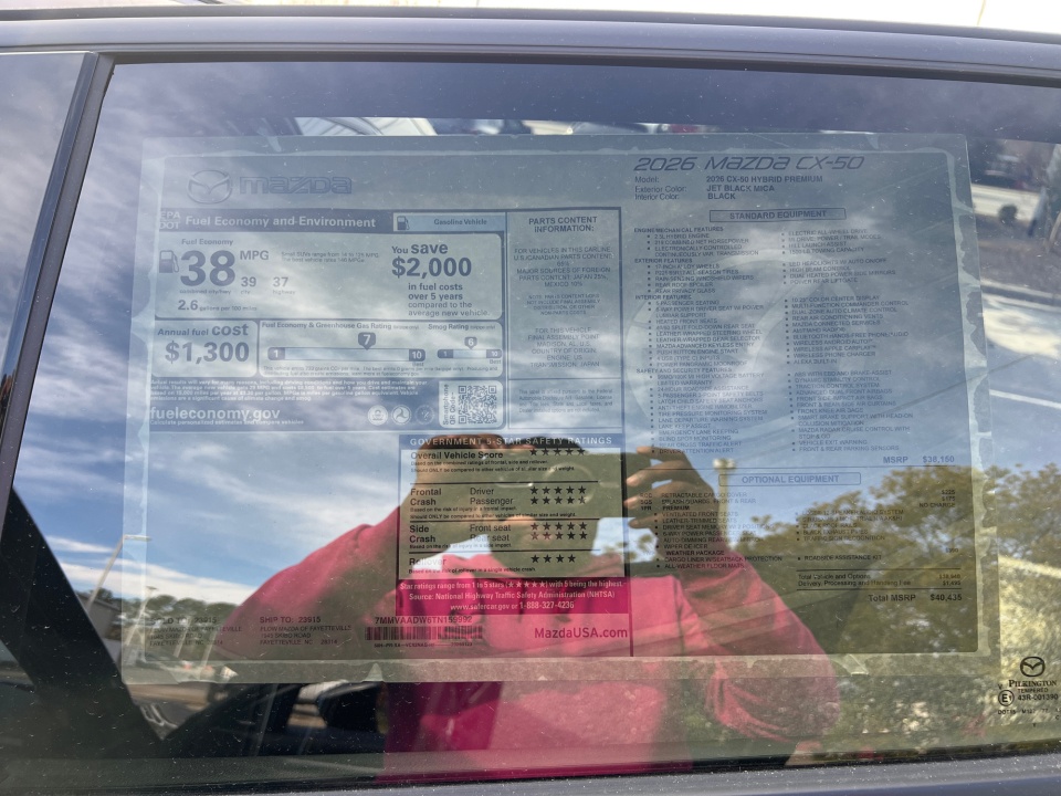 7MMVAADW6TN159992 2026 Mazda CX-50 Hybrid Premium