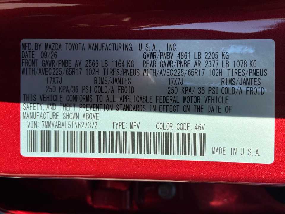 7MMVABAL5TN627372 2026 Mazda CX-50 2.5 S Select