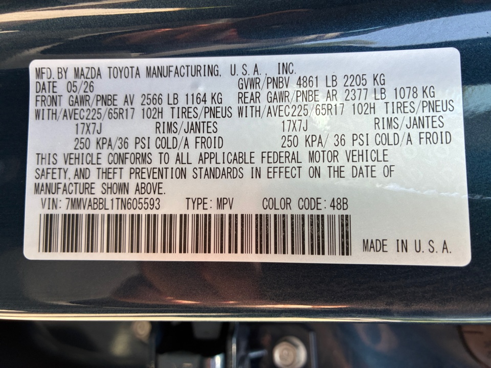 7MMVABBL1TN605593 2026 Mazda CX-50 2.5 S Preferred