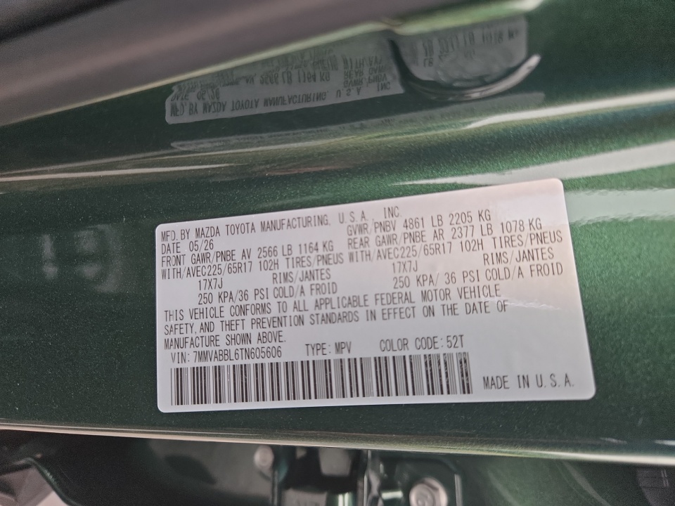 7MMVABBL6TN605606 2026 Mazda CX-50 2.5 S Preferred