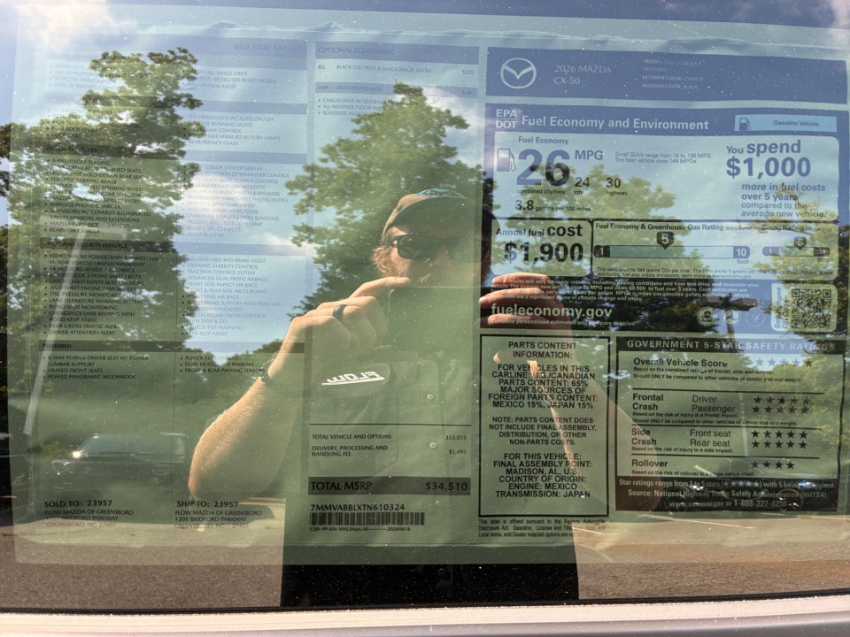 7MMVABBLXTN610324 2026 Mazda CX-50 2.5 S Preferred
