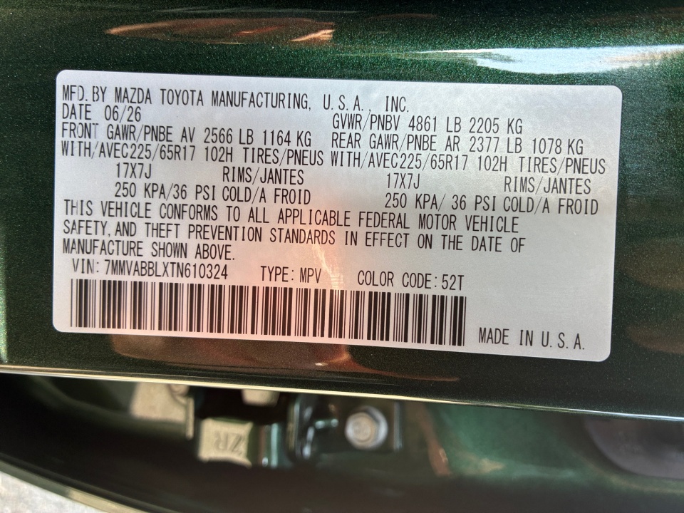 7MMVABBLXTN610324 2026 Mazda CX-50 2.5 S Preferred