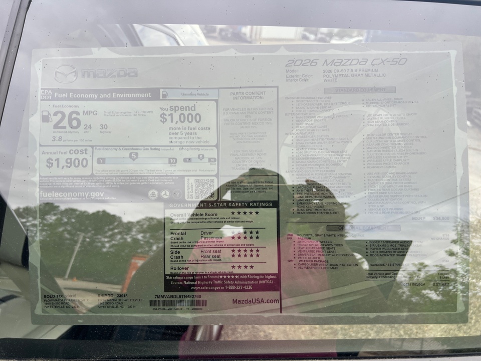 7MMVABDL6TN482760 2026 Mazda CX-50 2.5 S Premium