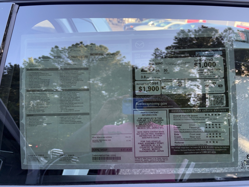 7MMVABDLXTN613592 2026 Mazda CX-50 2.5 S Premium