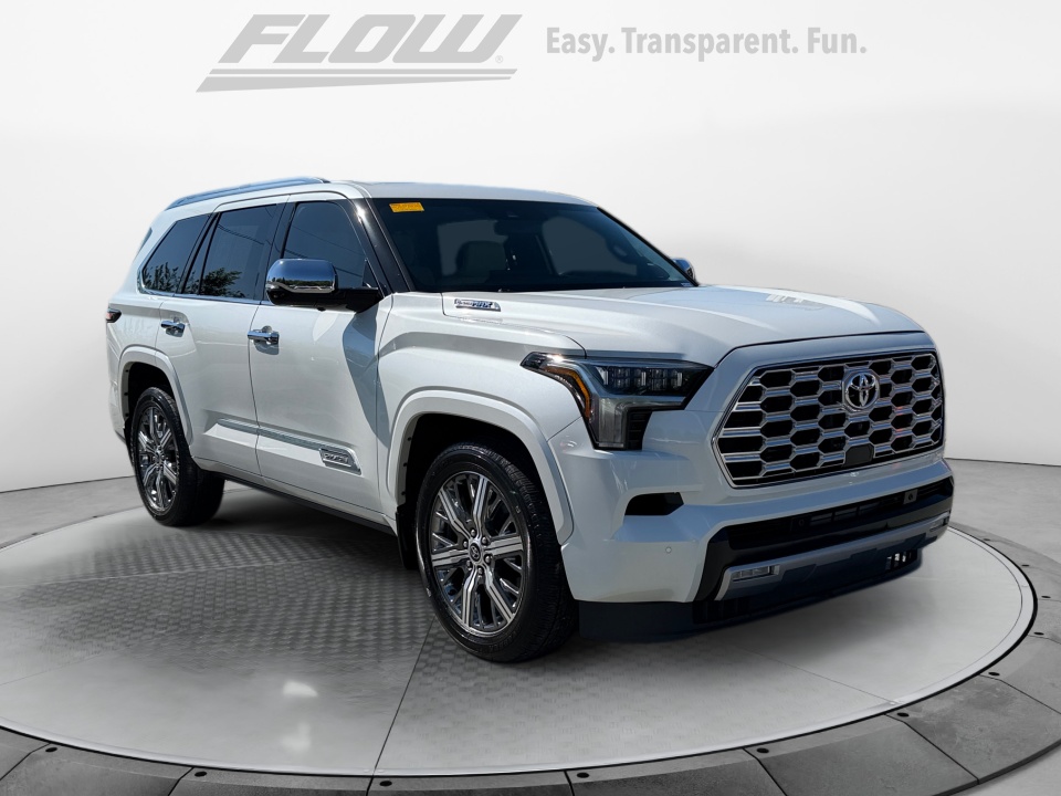 White 2023 Toyota Sequoia Capstone 4WD SUV / Crossover Four-Wheel Drive Automatic