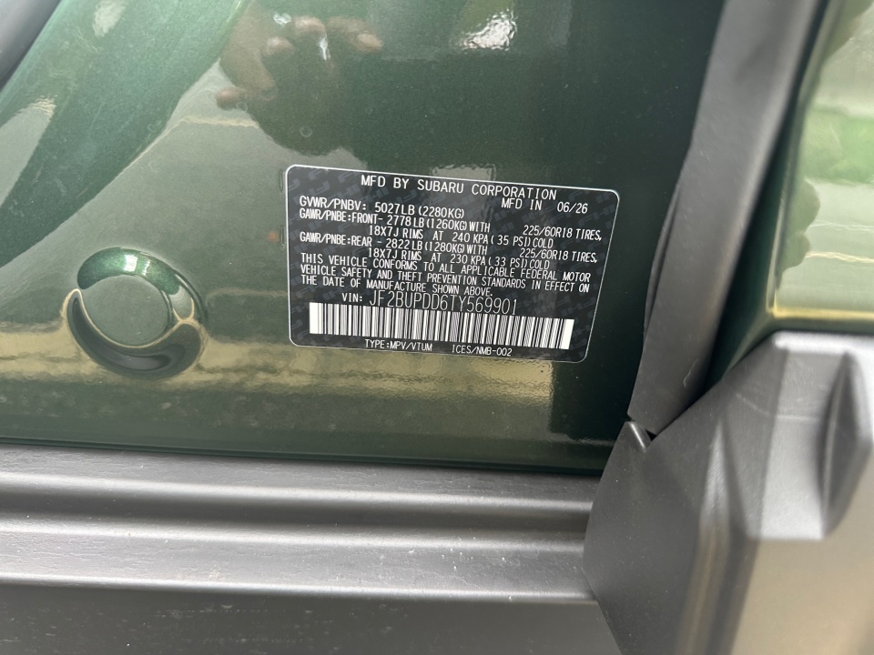 JF2BUPDD6TY569901 2026 Subaru Outback Limited