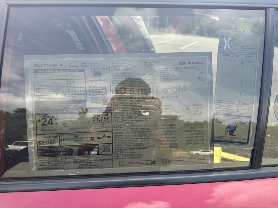 JF2BURJD4TY548299 2026 Subaru Outback Touring XT