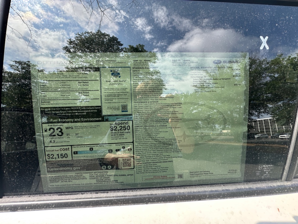 JF2BURLD2TY545432 2026 Subaru Outback Wilderness