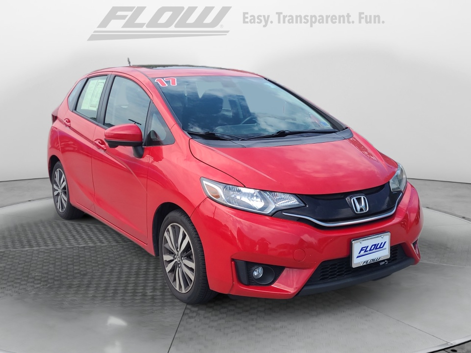 Red 2017 Honda Fit Hatchback Front-Wheel Drive Automatic