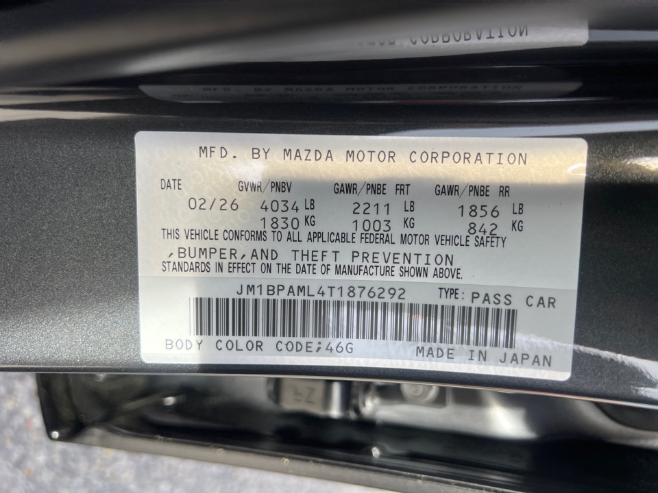 JM1BPAML4T1876292 2026 Mazda Mazda3 Hatchback 2.5 S Premium