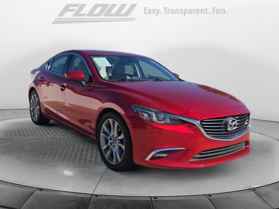 Red 2016 Mazda MAZDA6 i Touring Sedan Front-Wheel Drive Automatic