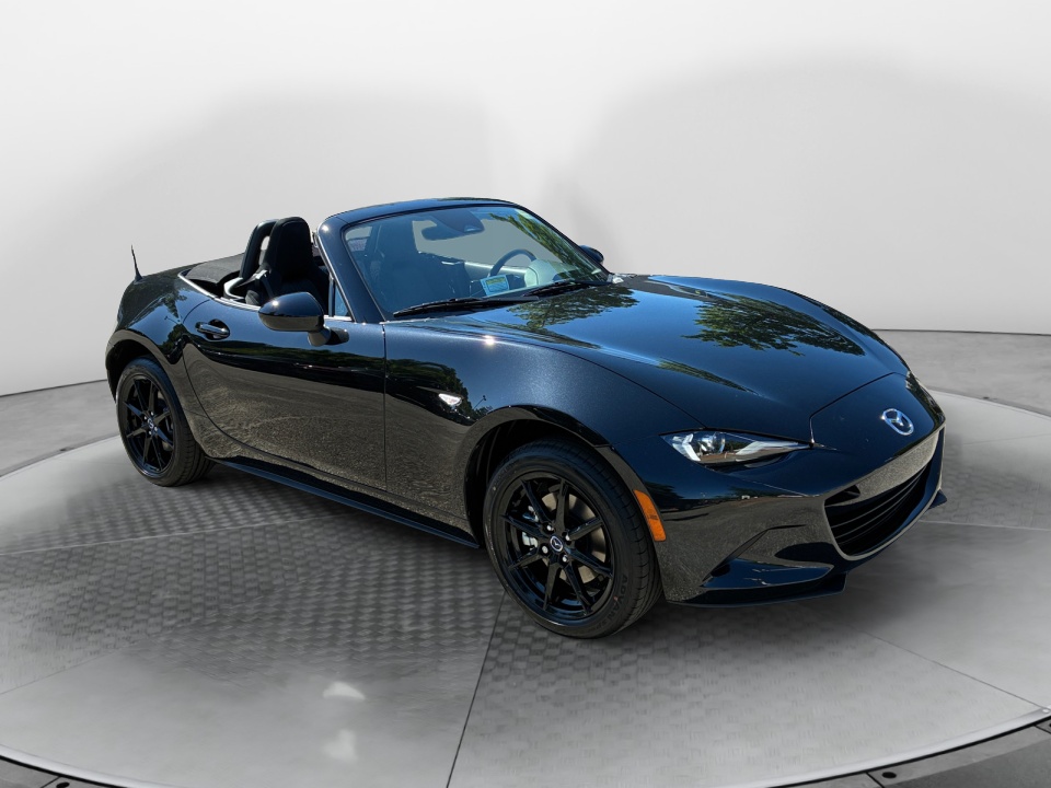 Black 2026 Mazda MX-5 Miata Sport RWD Convertible Rear-Wheel Drive Manual