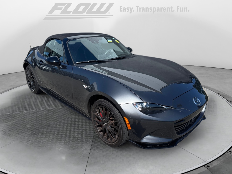 Gray 2023 Mazda MX-5 Miata Convertible Rear-Wheel Drive Manual