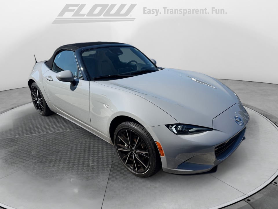 Gray 2025 Mazda MX-5 Miata Convertible Rear-Wheel Drive Automatic