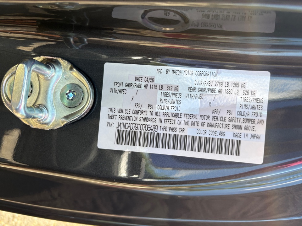 JM1NDAD79T0706489 2026 Mazda MX-5 Miata Grand Touring