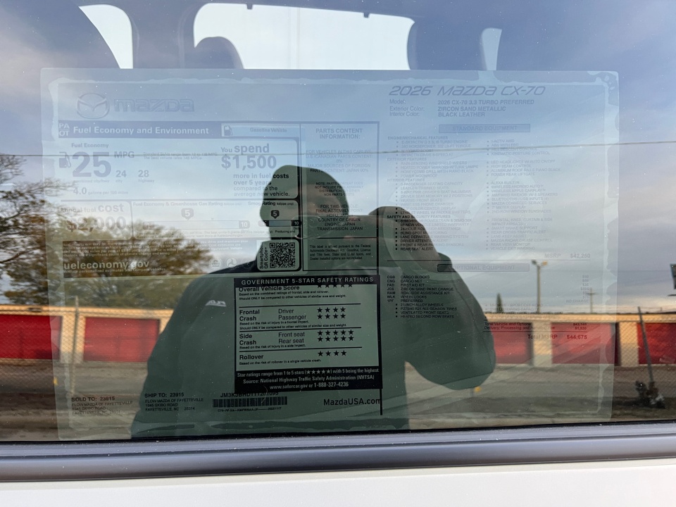 JM3KJBHD1T1201095 2026 Mazda CX-70 3.3 Turbo Preferred