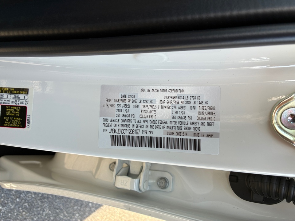 JM3KJEHC0T1206197 2026 Mazda CX-70 3.3 Turbo S Premium Plus