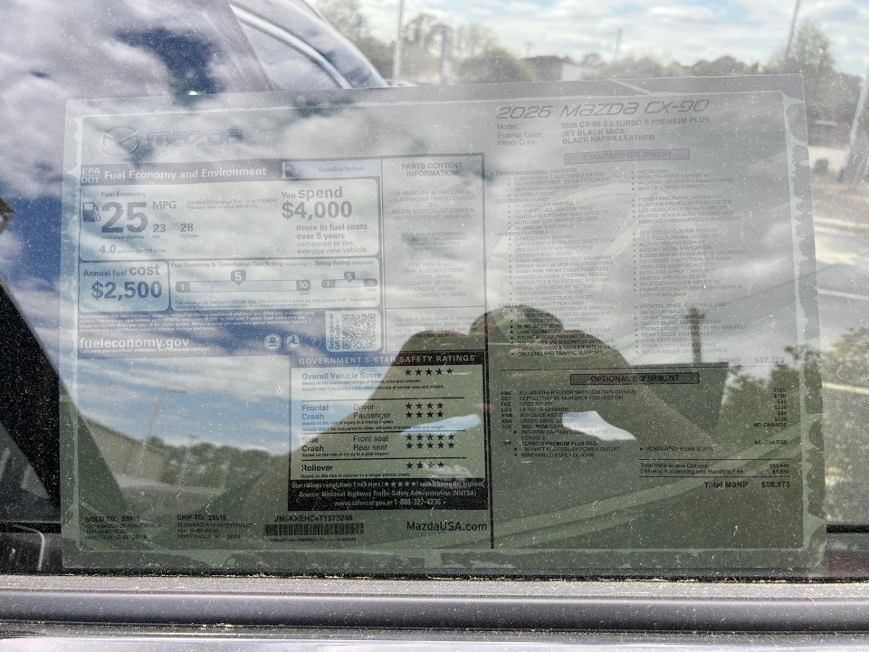 JM3KKEHC4T1379248 2026 Mazda CX-90 3.3 Turbo S Premium Plus