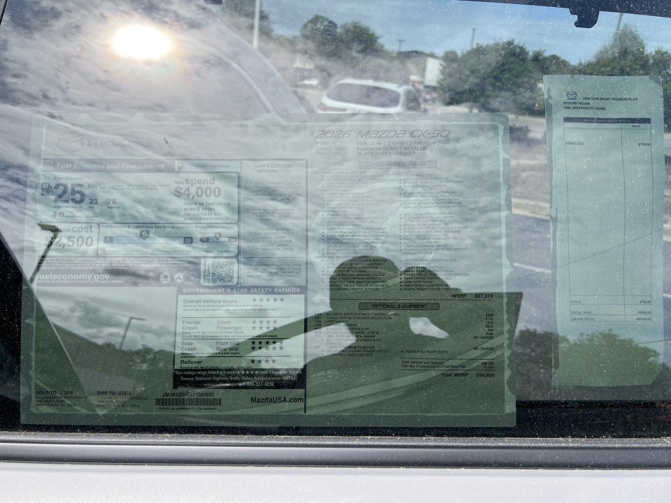 JM3KKEHC5T1382692 2026 Mazda CX-90 3.3 Turbo S Premium Plus