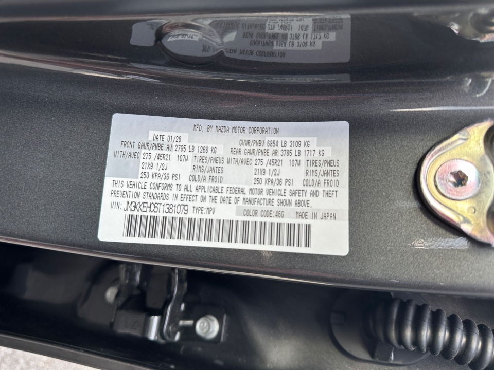 JM3KKEHC6T1381079 2026 Mazda CX-90 3.3 Turbo S Premium Plus