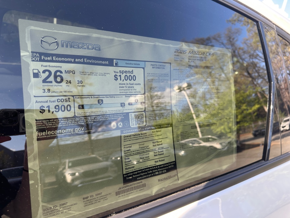 JM3KMBHA9T0109946 2026 Mazda CX-5 2.5 S Select