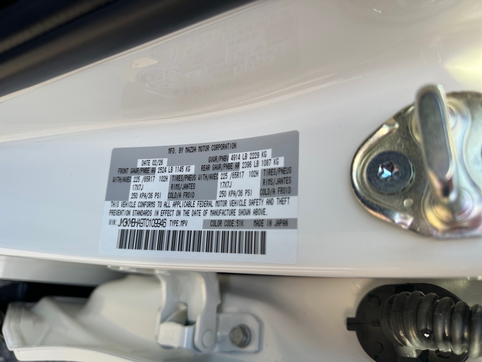 JM3KMBHA9T0109946 2026 Mazda CX-5 2.5 S Select