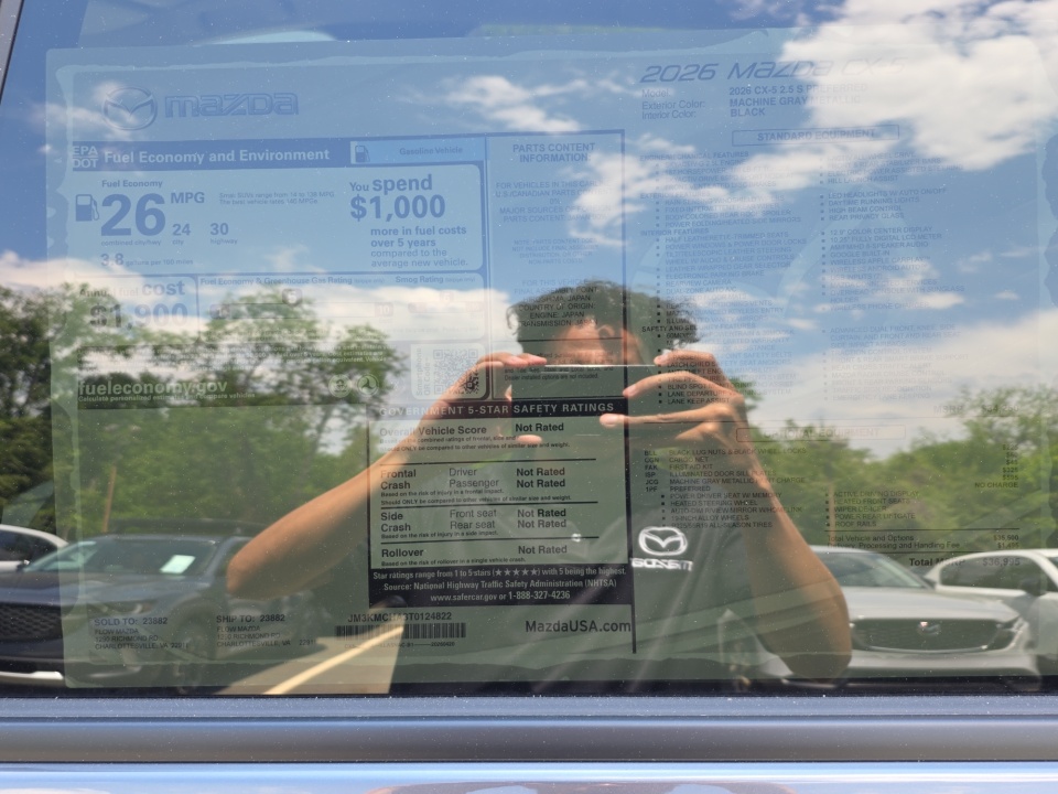 JM3KMCHA3T0124822 2026 Mazda CX-5 2.5 S Preferred