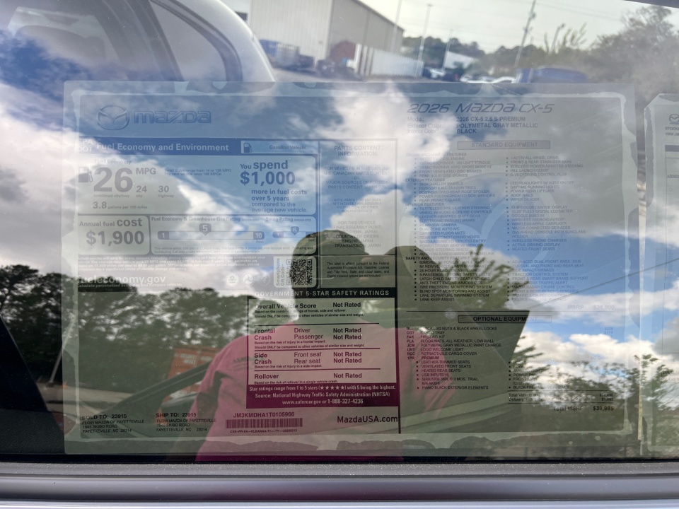 JM3KMDHA1T0105966 2026 Mazda CX-5 2.5 S Premium