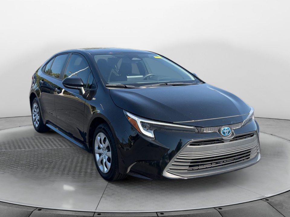 Black 2023 Toyota Corolla Hybrid Sedan Front-Wheel Drive Automatic