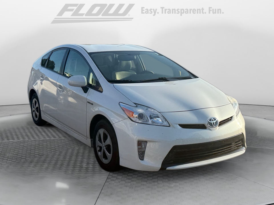 White 2013 Toyota Prius Hatchback Front-Wheel Drive Automatic