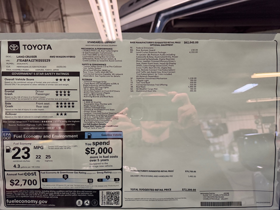 JTEABFAJ2TK055529 2026 Toyota Land Cruiser