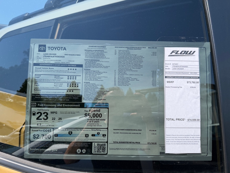 JTEABFAJ6TK065920 2026 Toyota Land Cruiser