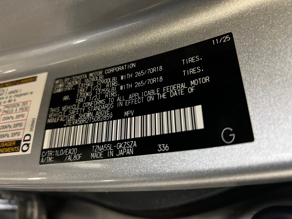 JTEVA5BR2T5082859 2026 Toyota 4Runner TRD Off Road Premium