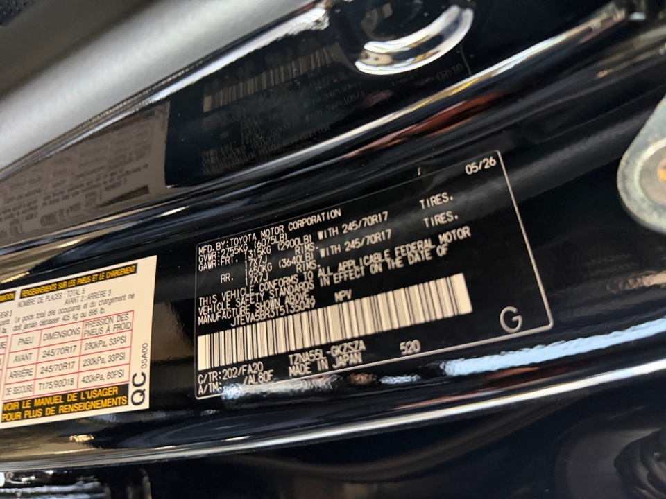 JTEVA5BR3T5135049 2026 Toyota 4Runner SR5