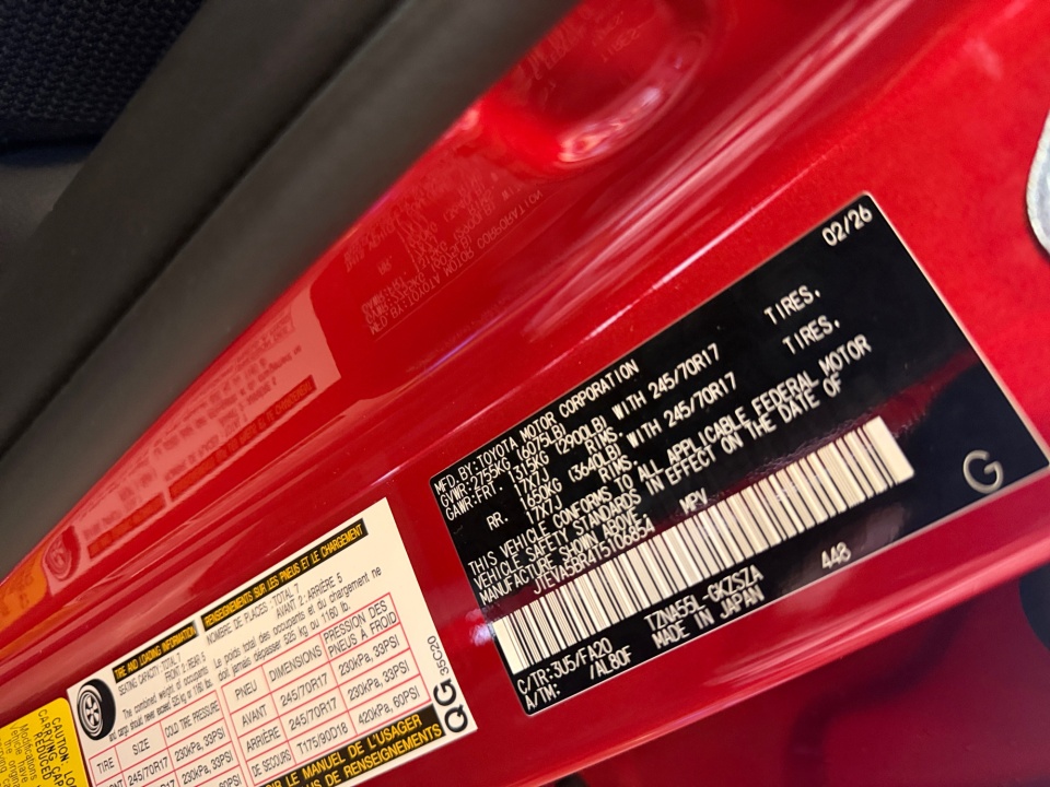 JTEVA5BR4T5106854 2026 Toyota 4Runner SR5