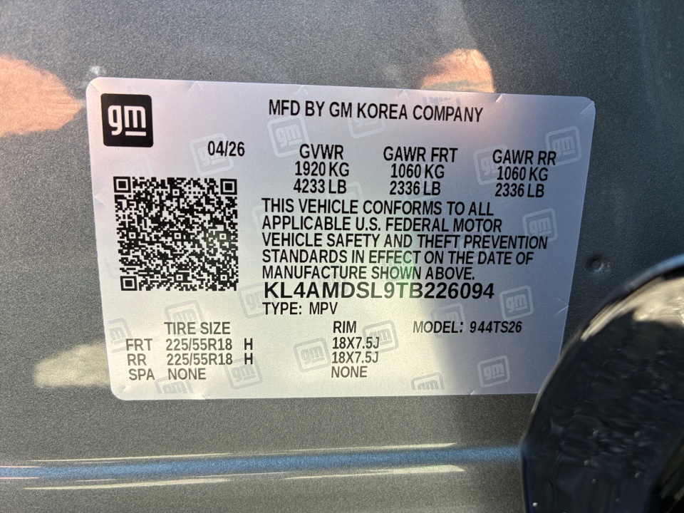 KL4AMDSL9TB226094 2026 Buick Encore GX Sport Touring