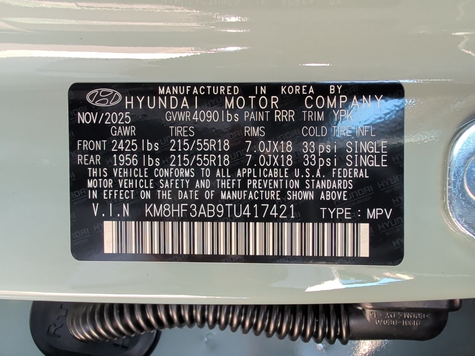 KM8HF3AB9TU417421 2026 Hyundai Kona SEL Sport