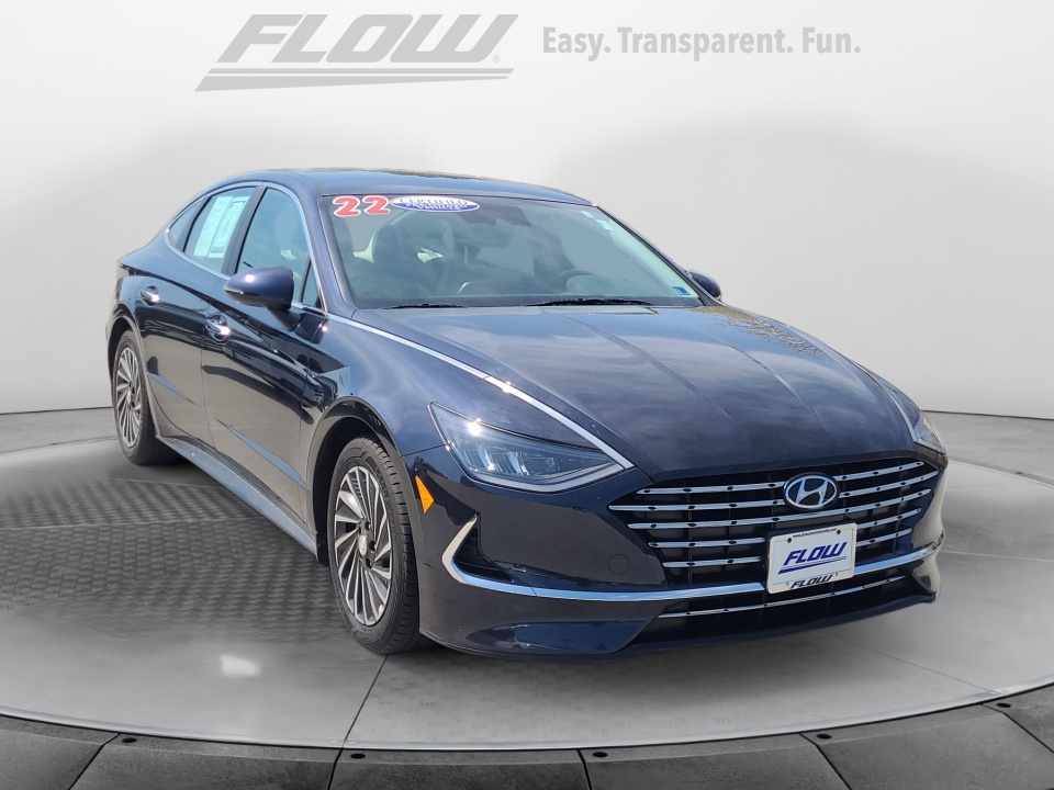 Blue 2022 Hyundai Sonata Hybrid SEL FWD Sedan Front-Wheel Drive Automatic