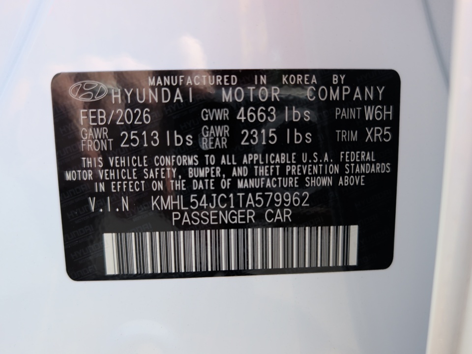 KMHL54JC1TA579962 2026 Hyundai Sonata N Line
