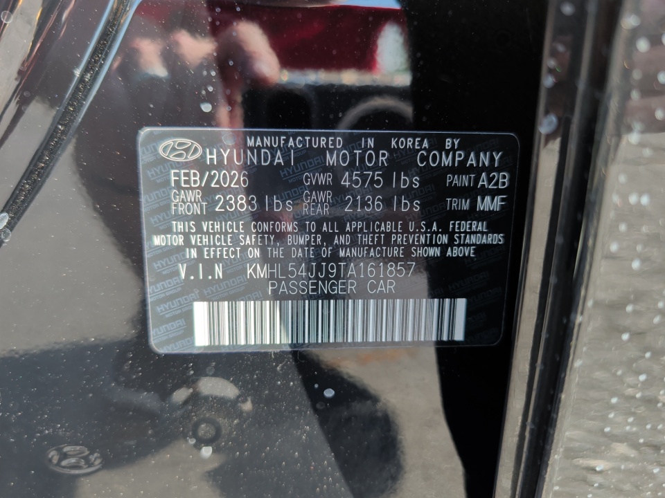 KMHL54JJ9TA161857 2026 Hyundai Sonata Hybrid Limited